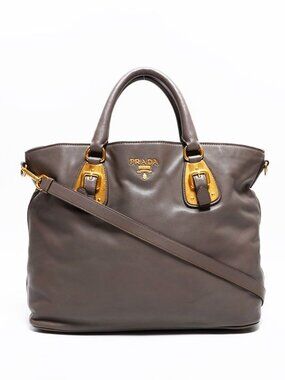 Prada Handbag Leather 2-Way Tote